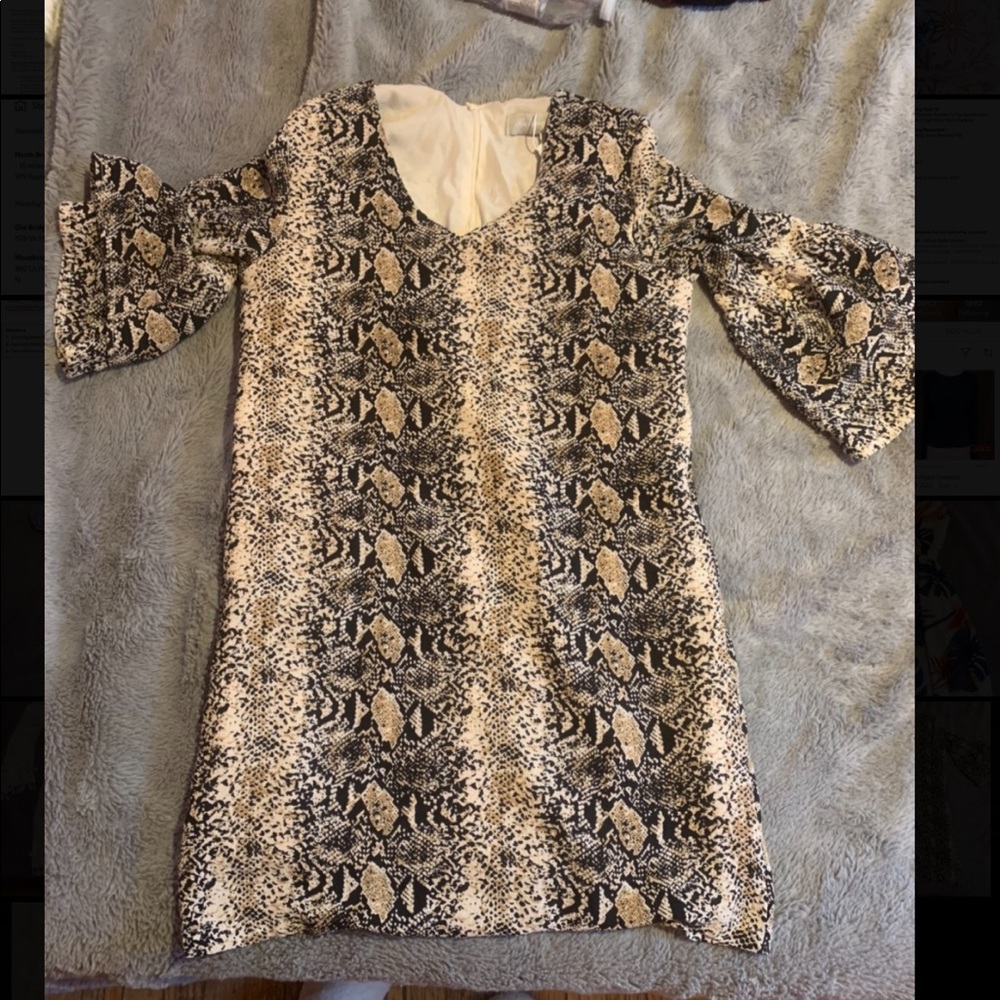 Snake print dress